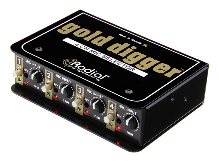 RADIAL GOLD DIGGER 4-Channel Mic Selector