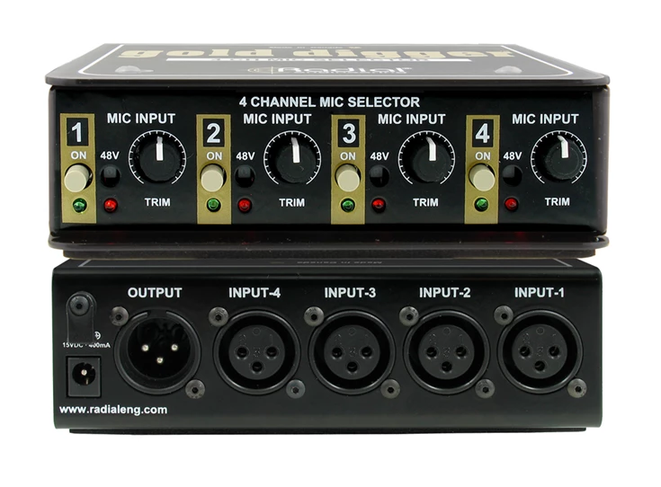 RADIAL GOLD DIGGER 4-Channel Mic Selector