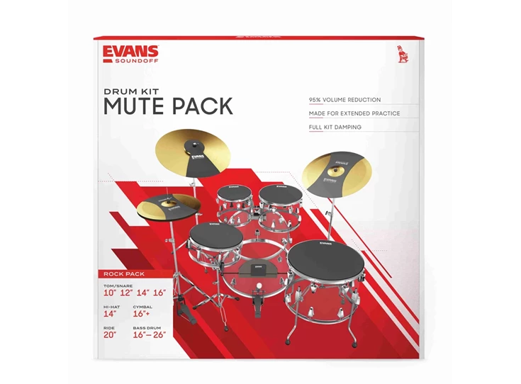 EVANS PERCUSSION SOSETROCK Drum Mutes Full Box Set Rock