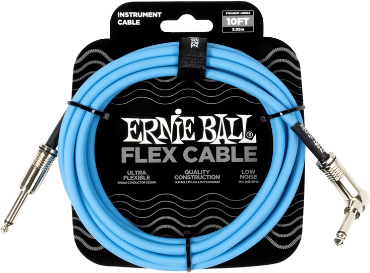 ERNIE BALL Angled Jack/Jack 3m Blue