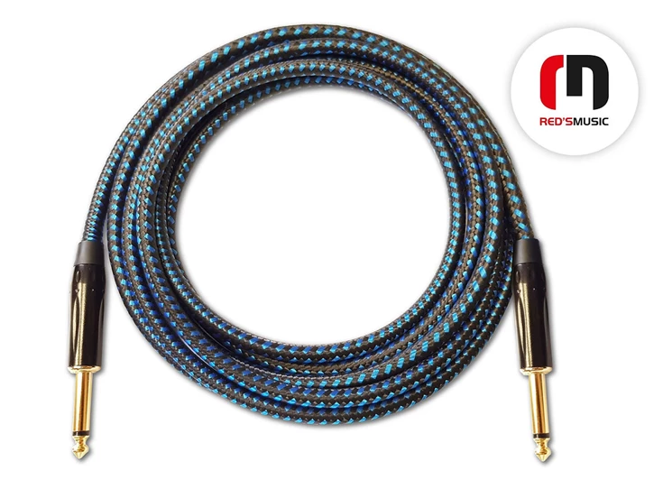 RED'S MUSIC GCF1150BB 5.0m Jack-Jack Instrument Cable
