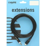 KLOTZ Extension Cable Black 3M Jack male 3.5 mm 3p - female 3.5 mm 3p