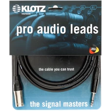 KLOTZ M1MS1K0500 M1 Cable BK 5m XLR 3P male - Jack 3P