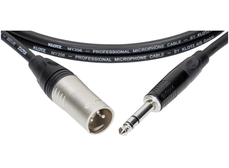 KLOTZ M1MS1K0500 M1 Cable BK 5m XLR 3P male - Jack 3P