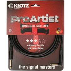 KLOTZ PROK030PR Pro Artist Instrument Cable 3m Jack 2p - Jack 2p 90°