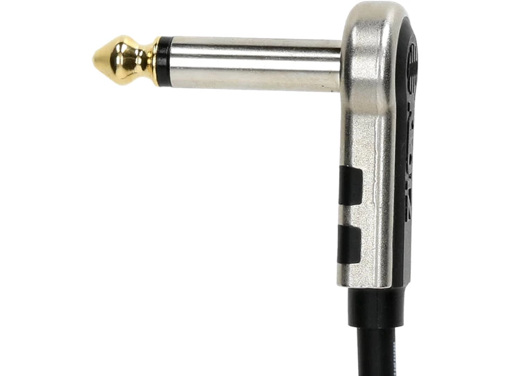 KLOTZ pedal patch BK 0.25m Jack 2p 90° - Jack 2p 90° Gold Tip