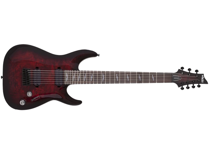 SCHECTER SC2456 Omen Elite 7 Black Cherry Burst