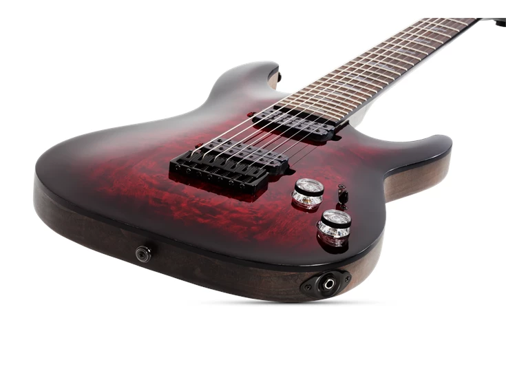 SCHECTER SC2456 Omen Elite 7 Black Cherry Burst