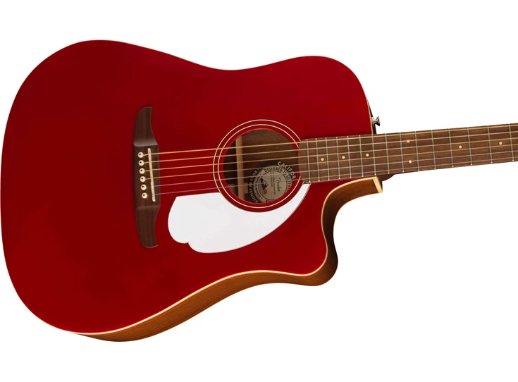 FENDER Redondo Player, Walnut Fingerboard, White Pickguard, Candy Apple Red
