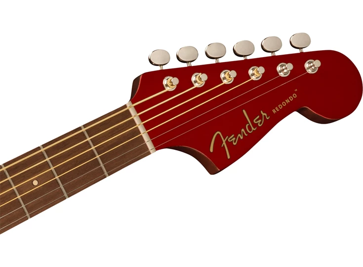 FENDER Redondo Player, Walnut Fingerboard, White Pickguard, Candy Apple Red