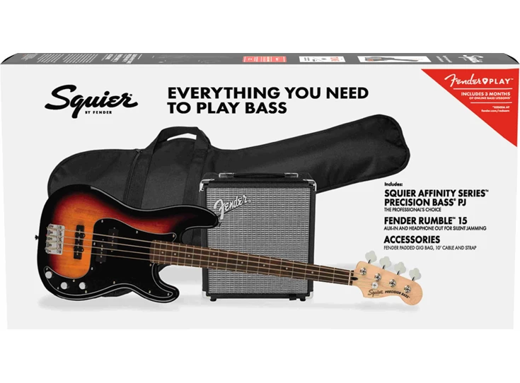 SQUIER Affinity Series™ Precision Bass® PJ Pack