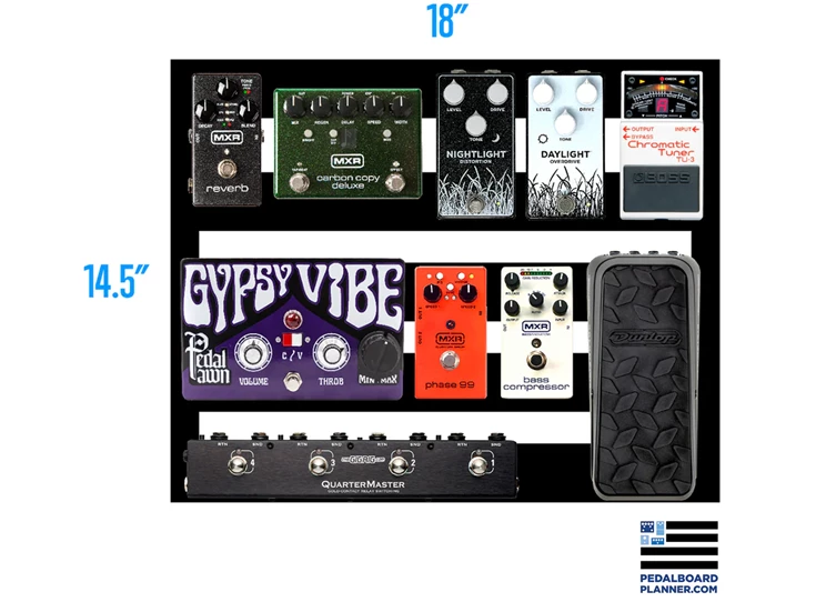 PEDALTRAIN NOVO 18 Pedalboard with Tour Case
