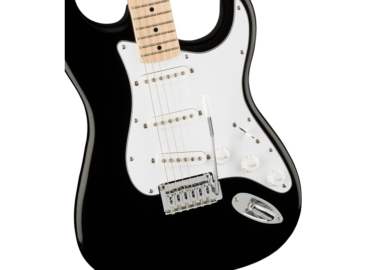 SQUIER Affinity Series™ Stratocaster®, Maple Fingerboard, White Pickguard, Black
