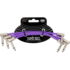 ERNIE BALL EEB 6452 CABLE 15cm – Pack of 3 Purple